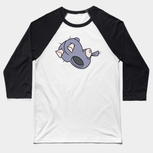 Hippo head Mascot Baseball T-Shirt